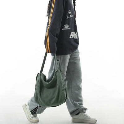 Women Large Capacity Cotton Linen Shoulder Tote Bag