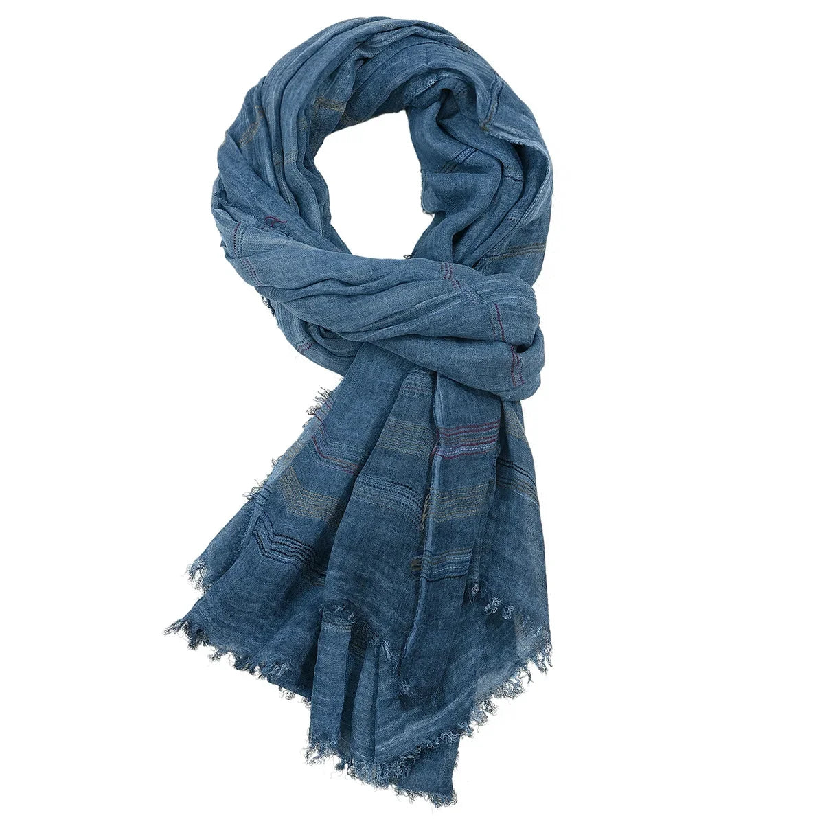 Fashion Men Scarf Cotton Linen Striped Men's Scarves