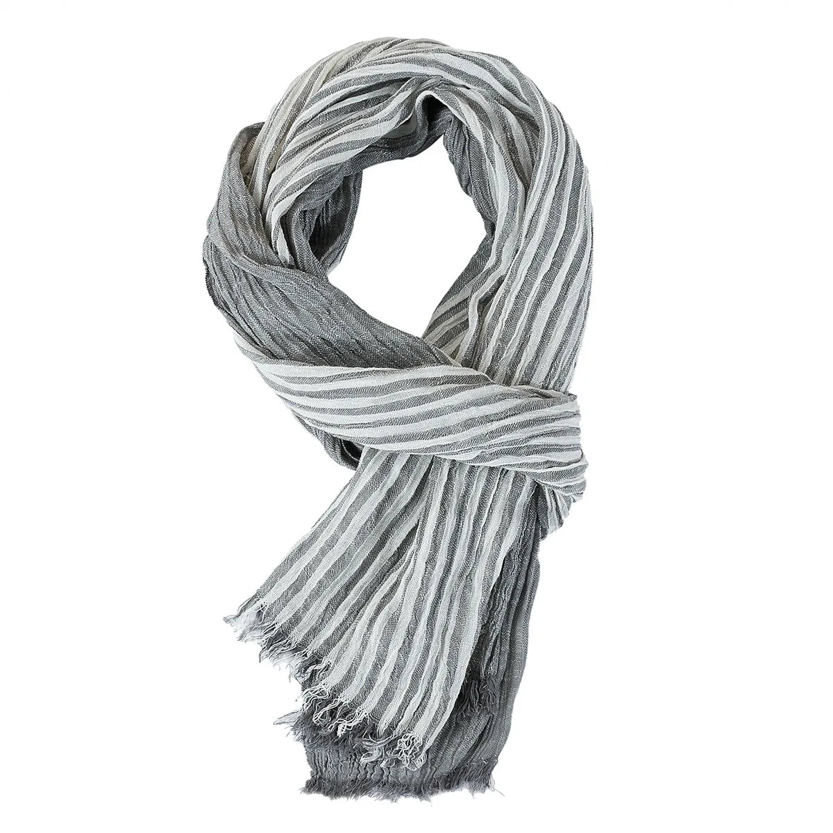Fashion Men Scarf Cotton Linen Striped Scarves Autumn Winter Warm Neckerchief Pashmina Casual Male Accessories Bufandas Shawls