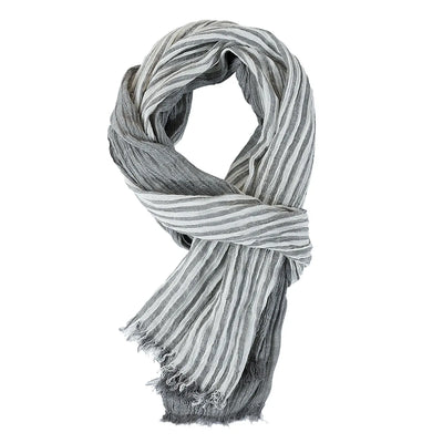 Fashion Men Scarf Cotton Linen Striped Scarves Autumn Winter Warm Neckerchief Pashmina Casual Male Accessories Bufandas Shawls