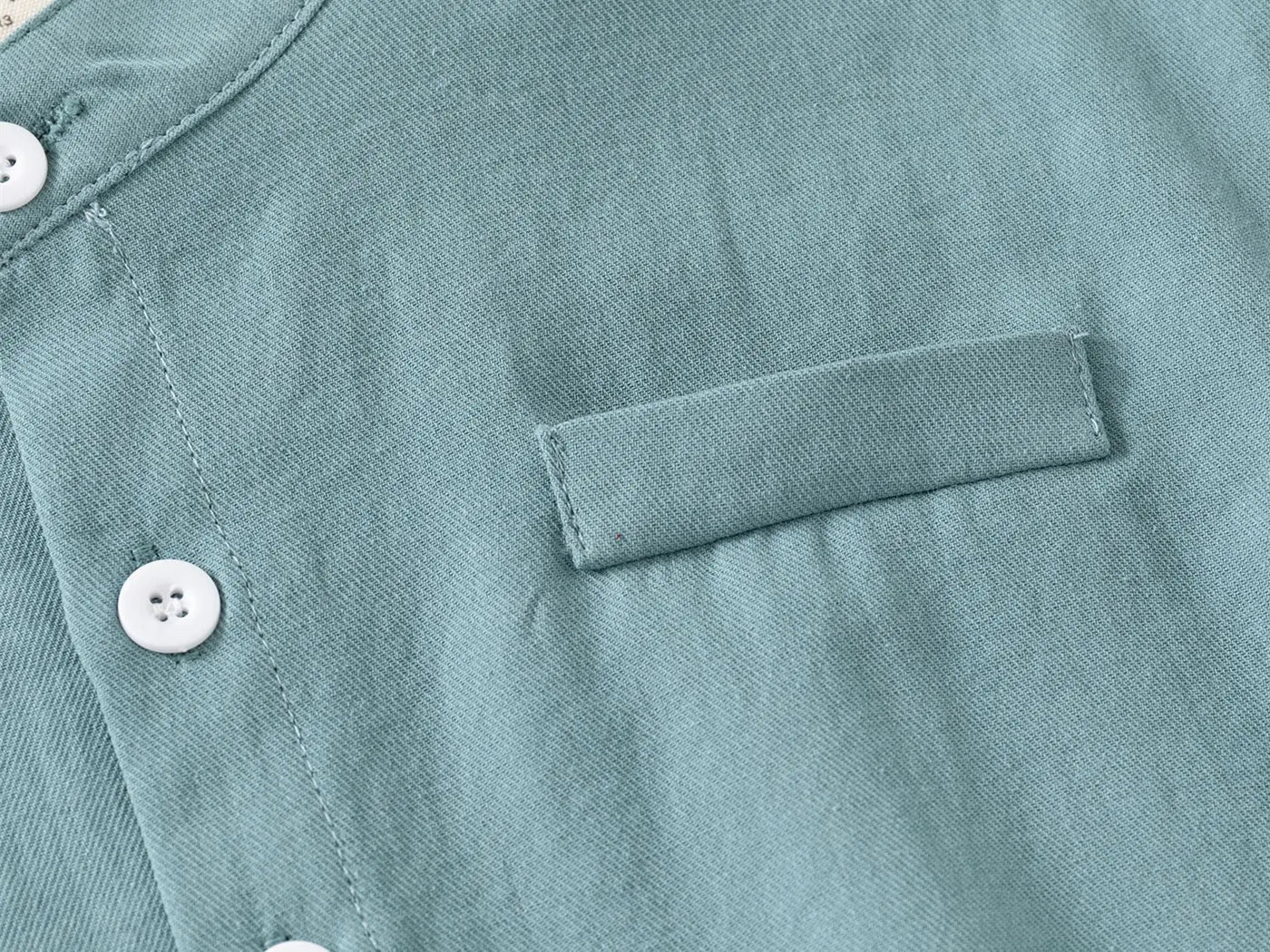 Short Sleeve Polo Shirt for Children Casual Mandarin