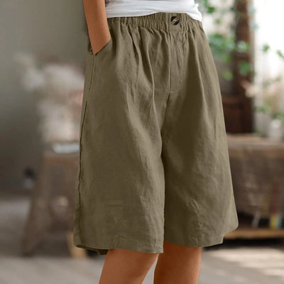 Women’s Summer Cotton-Linen Shorts