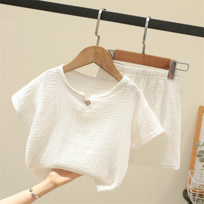 Summer Children's Clothing Set for 0-6Y unisex