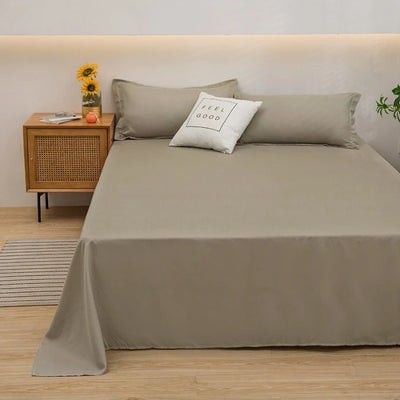 1 pc Bed Flat Sheet for Double Bed Plain Solid