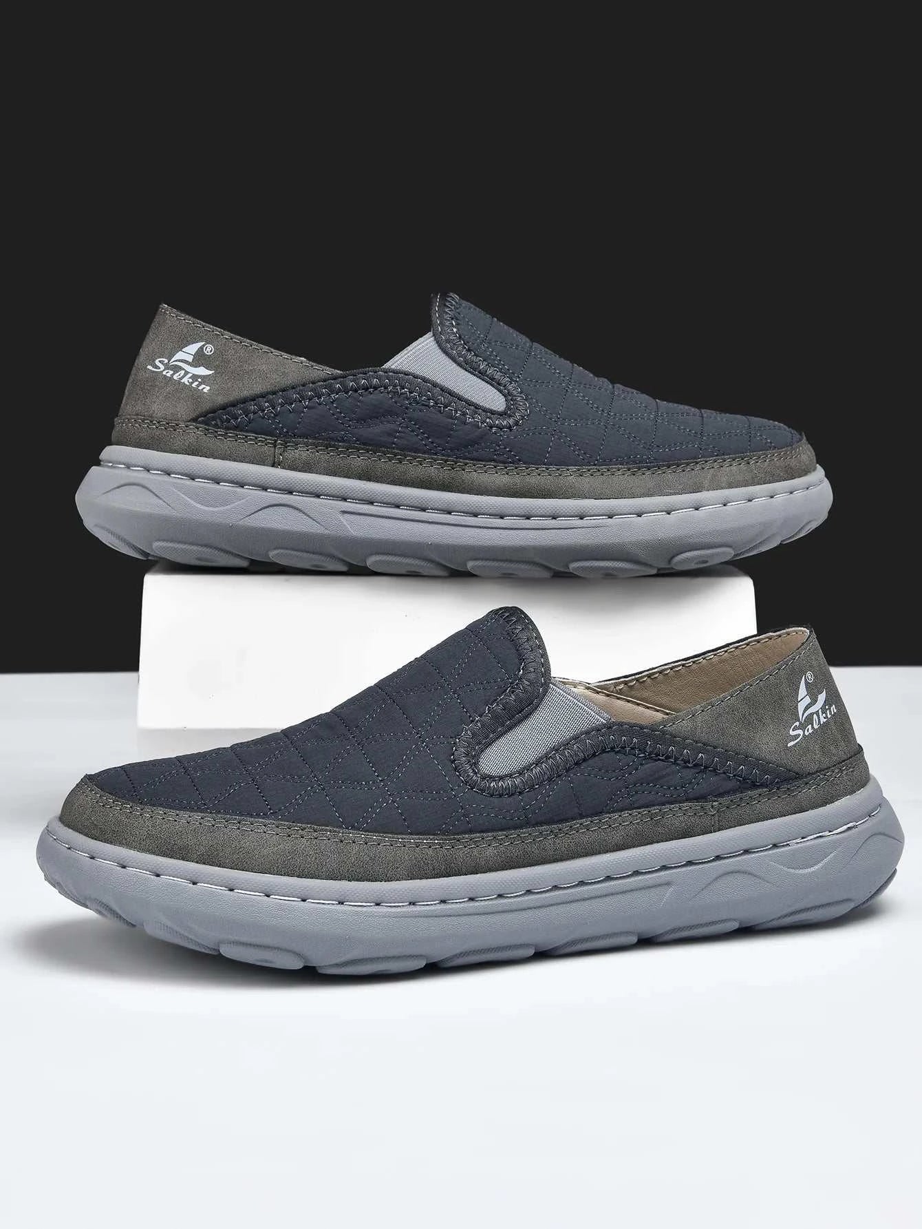 Spring Men’s Breathable Sneakers Lightweight Slip On Casual Walking Shoes