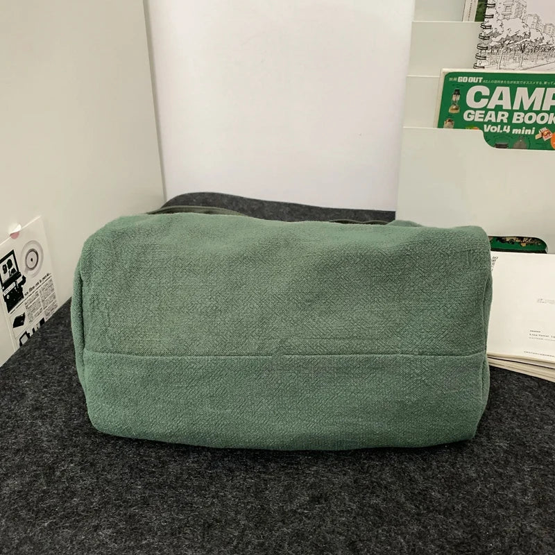 Women Large Capacity Cotton Linen Shoulder Tote Bag