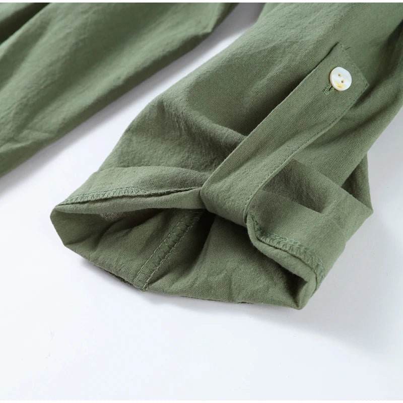 Cotton Linen Oversize Two Piece Ladies Set Casual Lapel Female Shirt Suits Wide Leg Pant Spring New In Matching Women Outfits