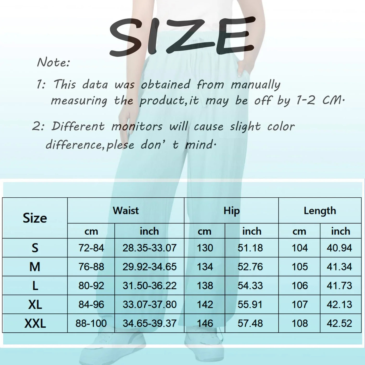 Beach Linen Pants Women Wide Leg Harem Pant High Waist Button Drawstring Palazzo Loose plus Size Pant with Pocket