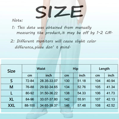 Beach Linen Pants Women Wide Leg Harem Pant High Waist Button Drawstring Palazzo Loose plus Size Pant with Pocket