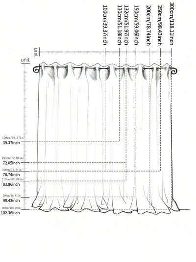 Linen-Effect Sheer Curtain Panel
