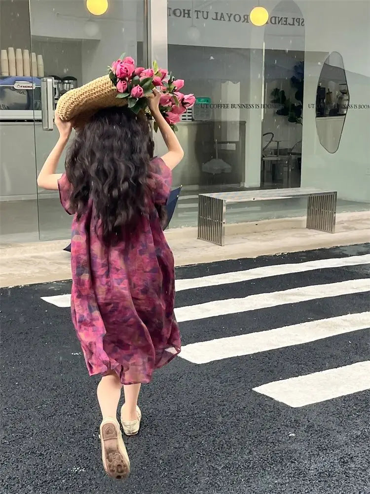 1-14Years Toddler Kids Cotton Linen