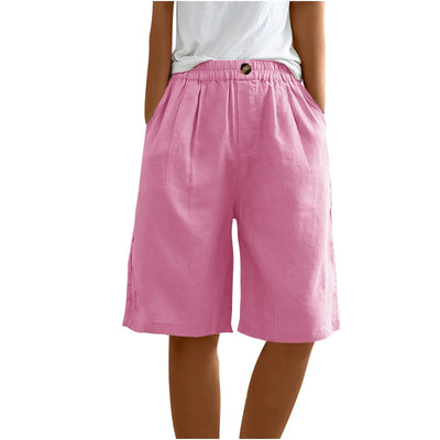 Women’s Summer Cotton-Linen Shorts