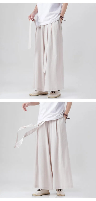 Man Japanese Kimono Pants Male Streetwear Summer
