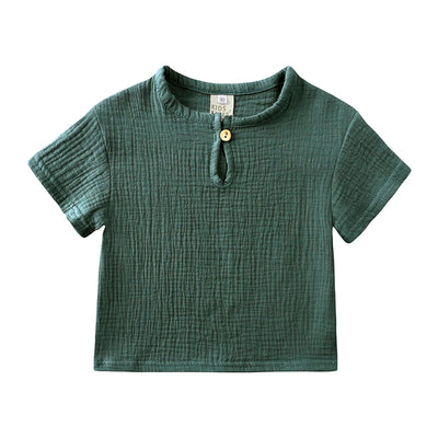 1-8T Kids Sets Summer Clothes Linen Cotton