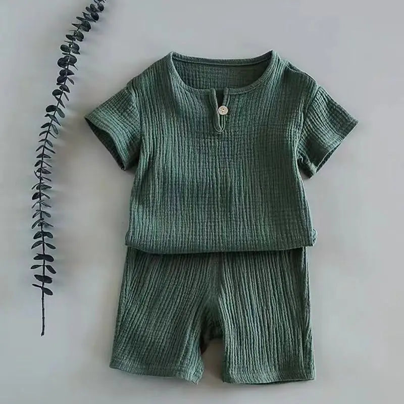 Summer Children's Clothing Set for 0-7Y unisex