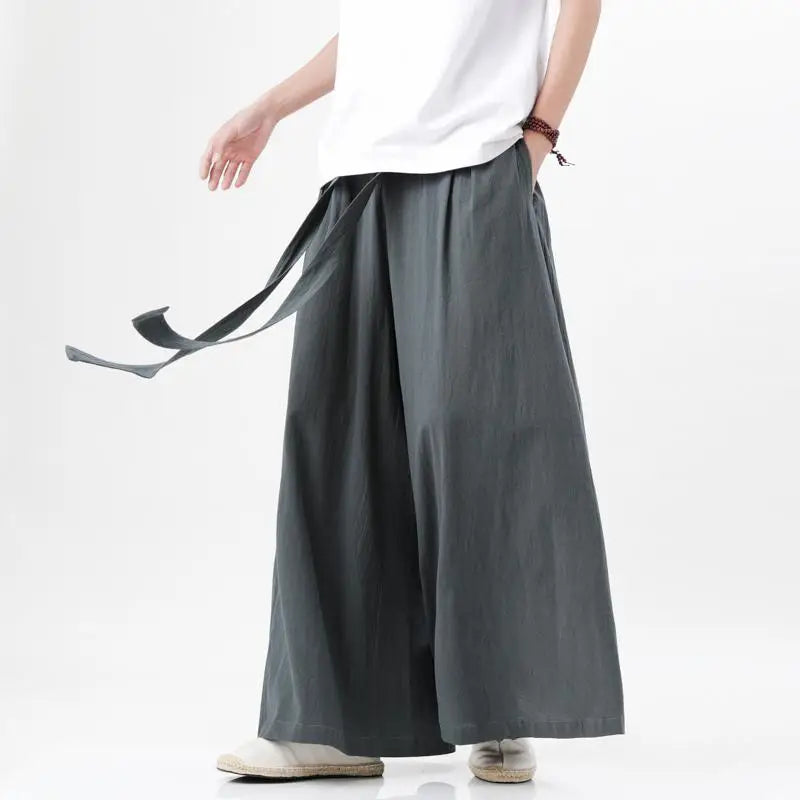 Man Japanese Kimono Pants Male Streetwear Summer