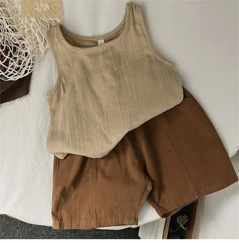 2025 Summer New Children Sleeveless