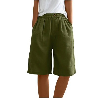 Women’s Summer Cotton-Linen Shorts