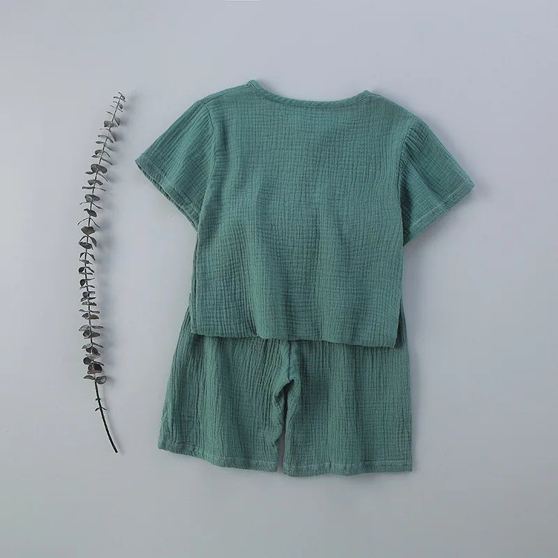 Summer Children's Clothing Set for 0-7Y unisex