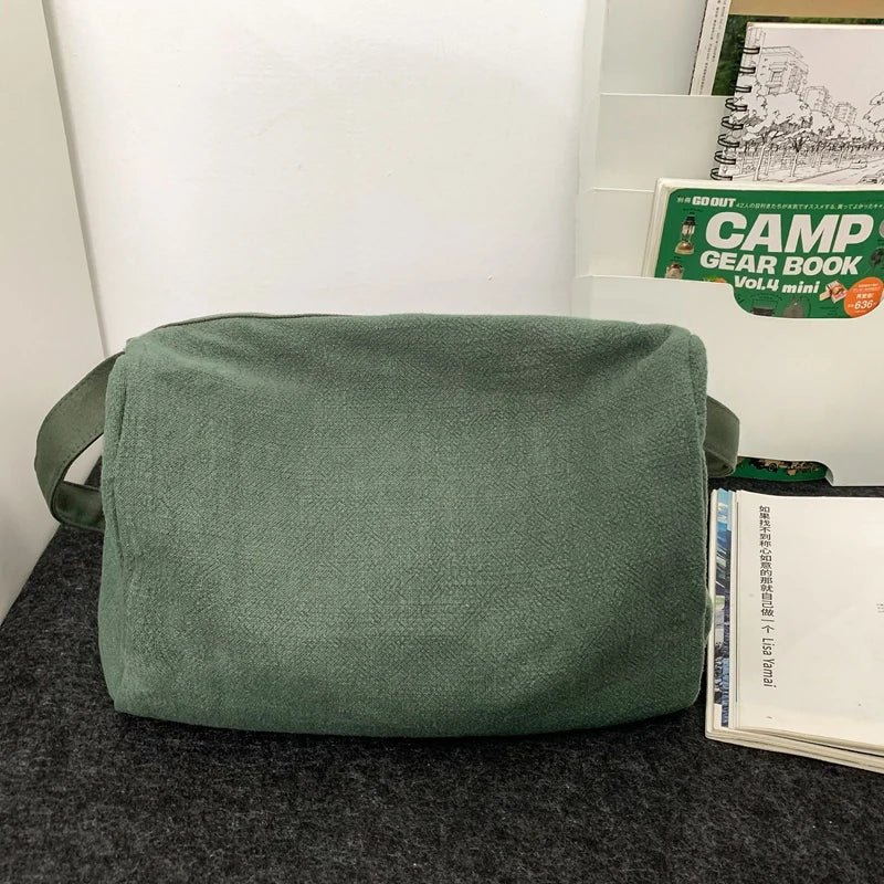 Women Large Capacity Cotton Linen Shoulder Tote Bag