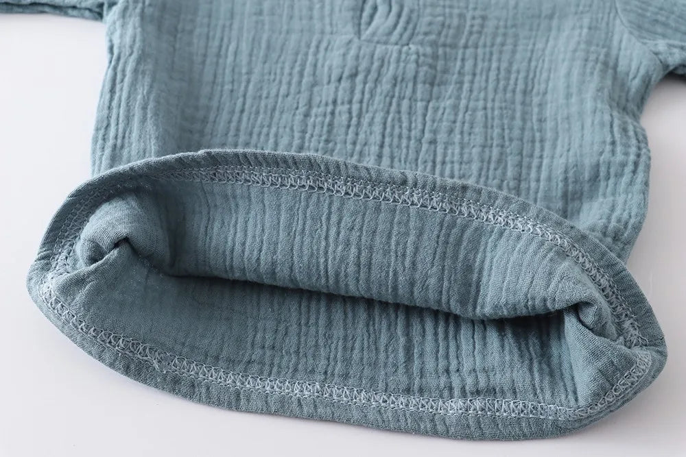 children t shirts fashion linen pleated boys t shirt