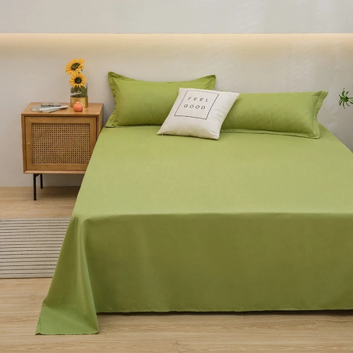 1 pc Bed Flat Sheet for Double Bed Plain Solid