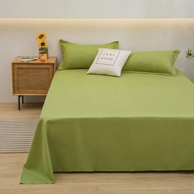 1 pc Bed Flat Sheet for Double Bed Plain Solid