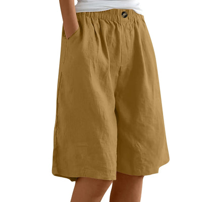 Women’s Summer Cotton-Linen Shorts