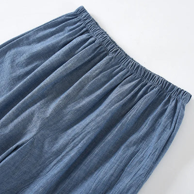 Couples Home Casual Pajamas Set Japanese Style Yukata Kimono Cotton Linen Robes Shorts Chinese Hanfu Pyjamas Bathrobe Sleepwear