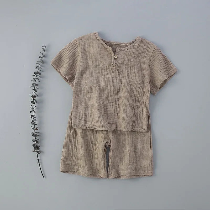 Summer Children's Clothing Set for 0-7Y unisex