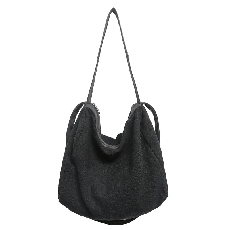 Women Large Capacity Cotton Linen Shoulder Tote Bag