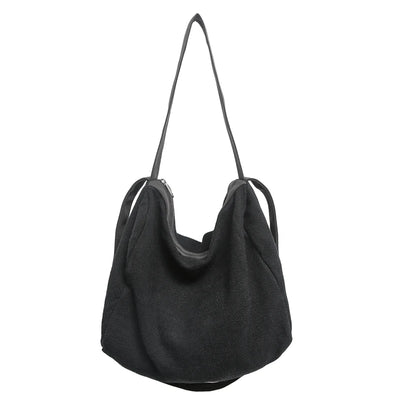 Women Large Capacity Cotton Linen Shoulder Tote Bag