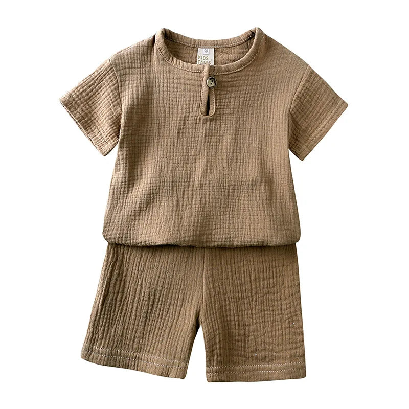 Summer Children's Clothing Set for 0-6Y unisex