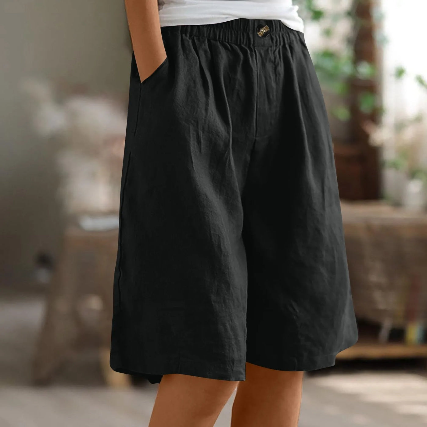 Women’s Summer Cotton-Linen Shorts