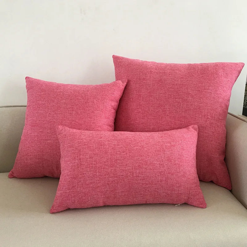 Solid Color Throw Pillow Cover