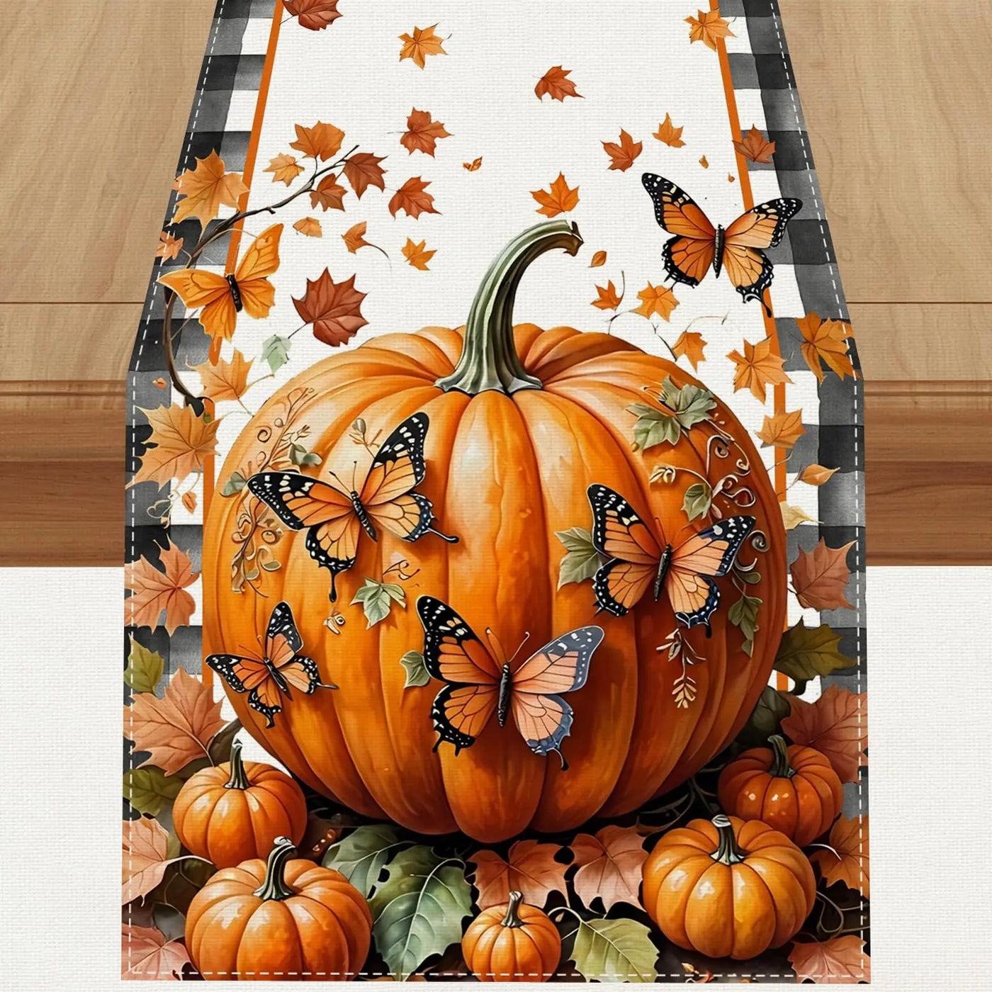 Linen-Effect Table Runner Waterproof