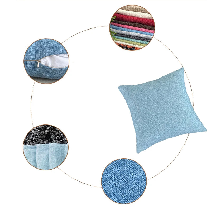 Solid Color Throw Pillow Cover