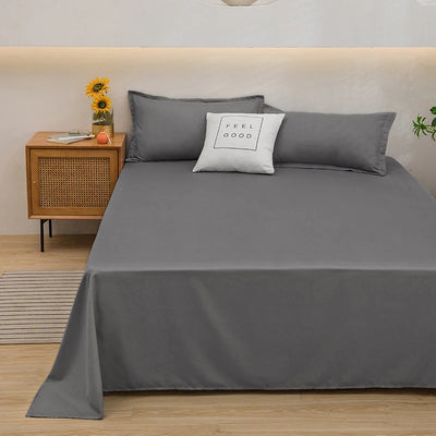 1 pc Bed Flat Sheet for Double Bed Plain Solid