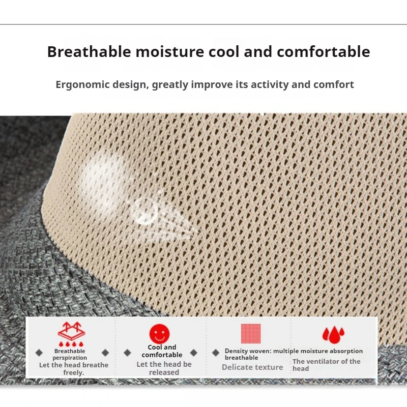 Summer Linen Hollowing Sun Hats British Gentleman