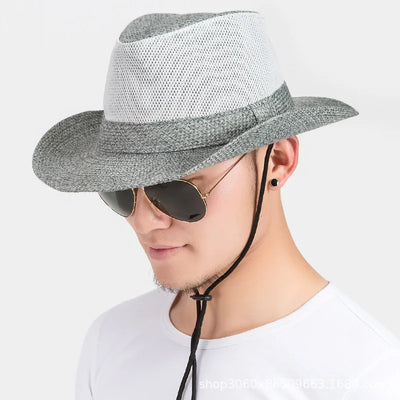 Summer Linen Hollowing Sun Hats British Gentleman