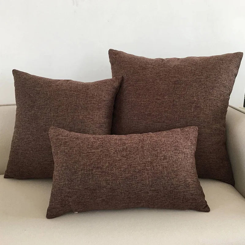Solid Color Throw Pillow Cover