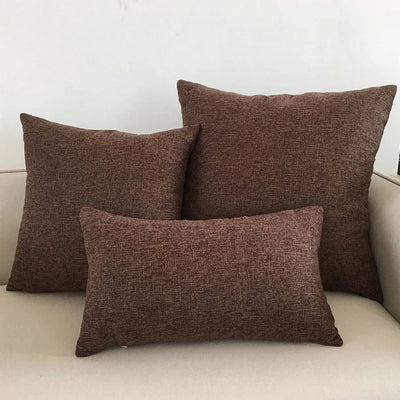 Solid Color Throw Pillow Cover