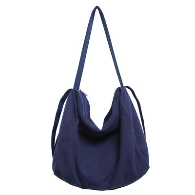Women Large Capacity Cotton Linen Shoulder Tote Bag