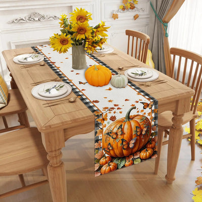 Linen-Effect Table Runner Waterproof