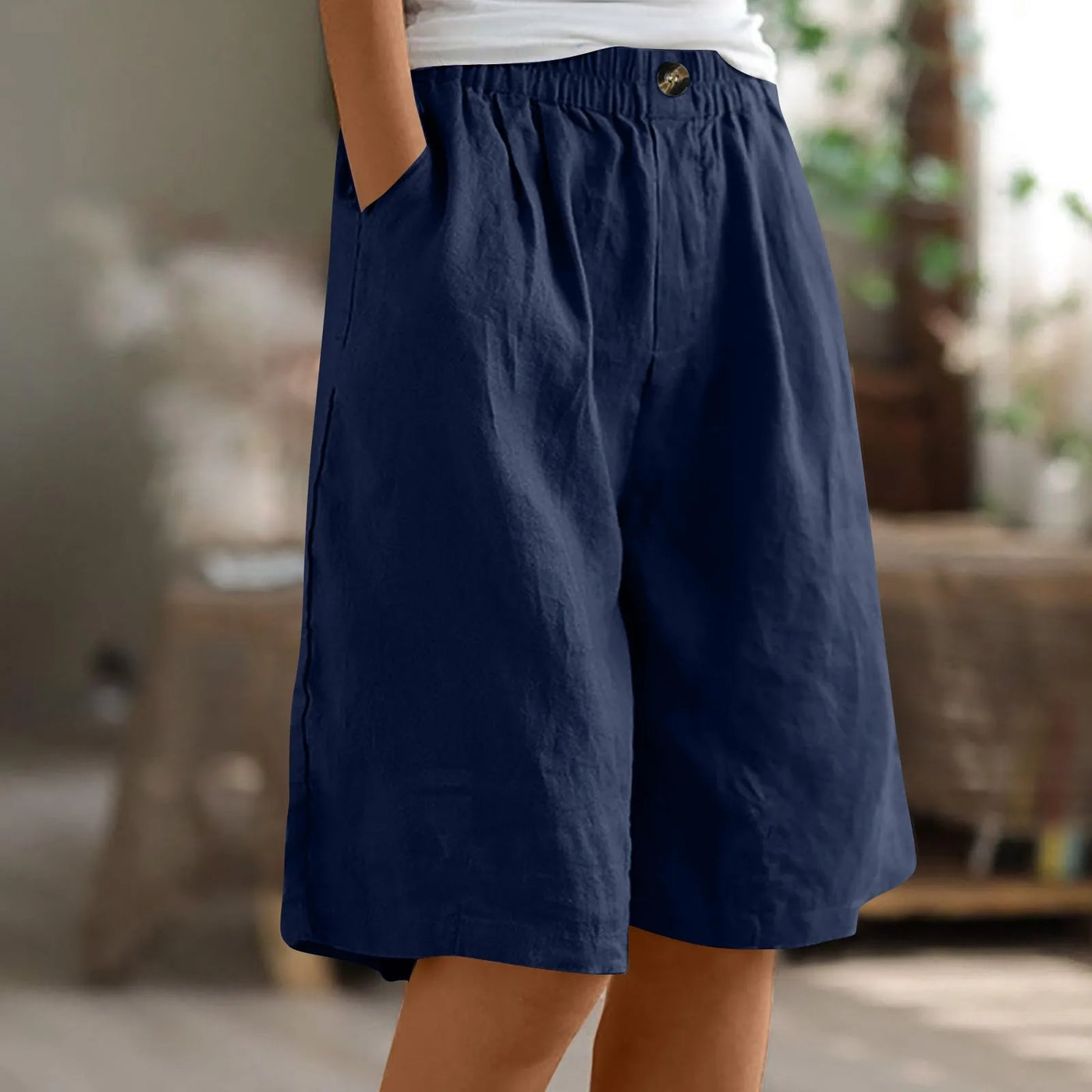 Women’s Summer Cotton-Linen Shorts