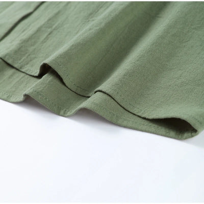 Cotton Linen Oversize Two Piece Ladies Set Casual Lapel Female Shirt Suits Wide Leg Pant Spring New In Matching Women Outfits