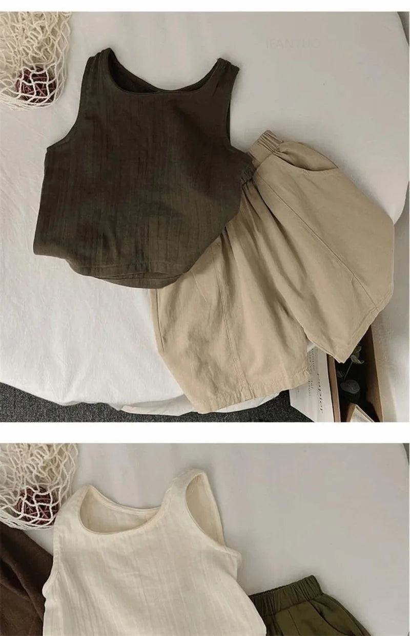 2025 Summer New Children Sleeveless