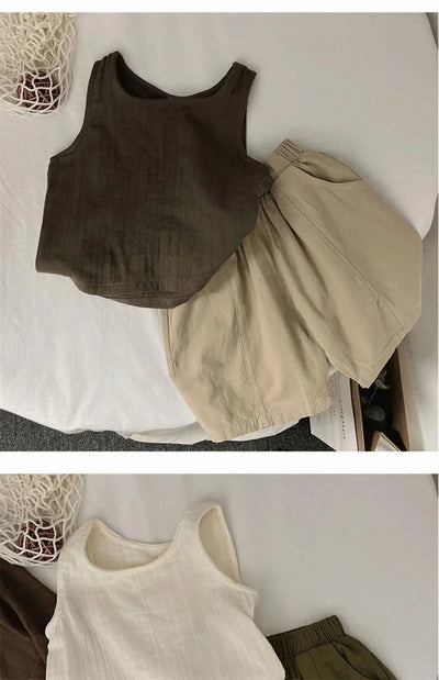 2025 Summer New Children Sleeveless