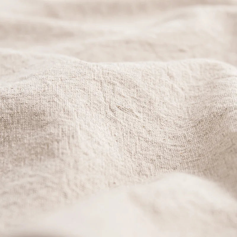 Women's Kimono with Sashes Cotton Linen Solid Long Sleeve Autumn Bathrobe V Neck Japanese Style Bathrobe Loose Solid Color