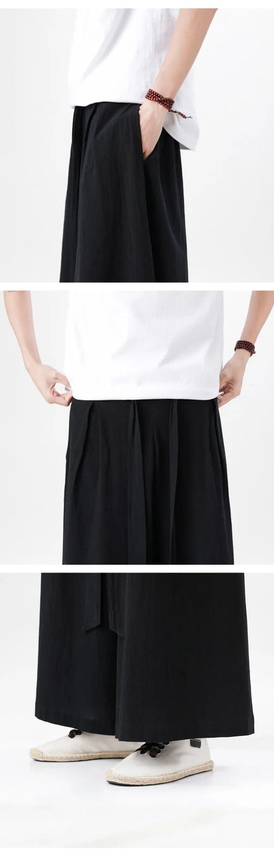 Man Japanese Kimono Pants Male Streetwear Summer
